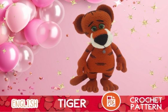Crochet Tiger Toy / PDF / Amigurumi