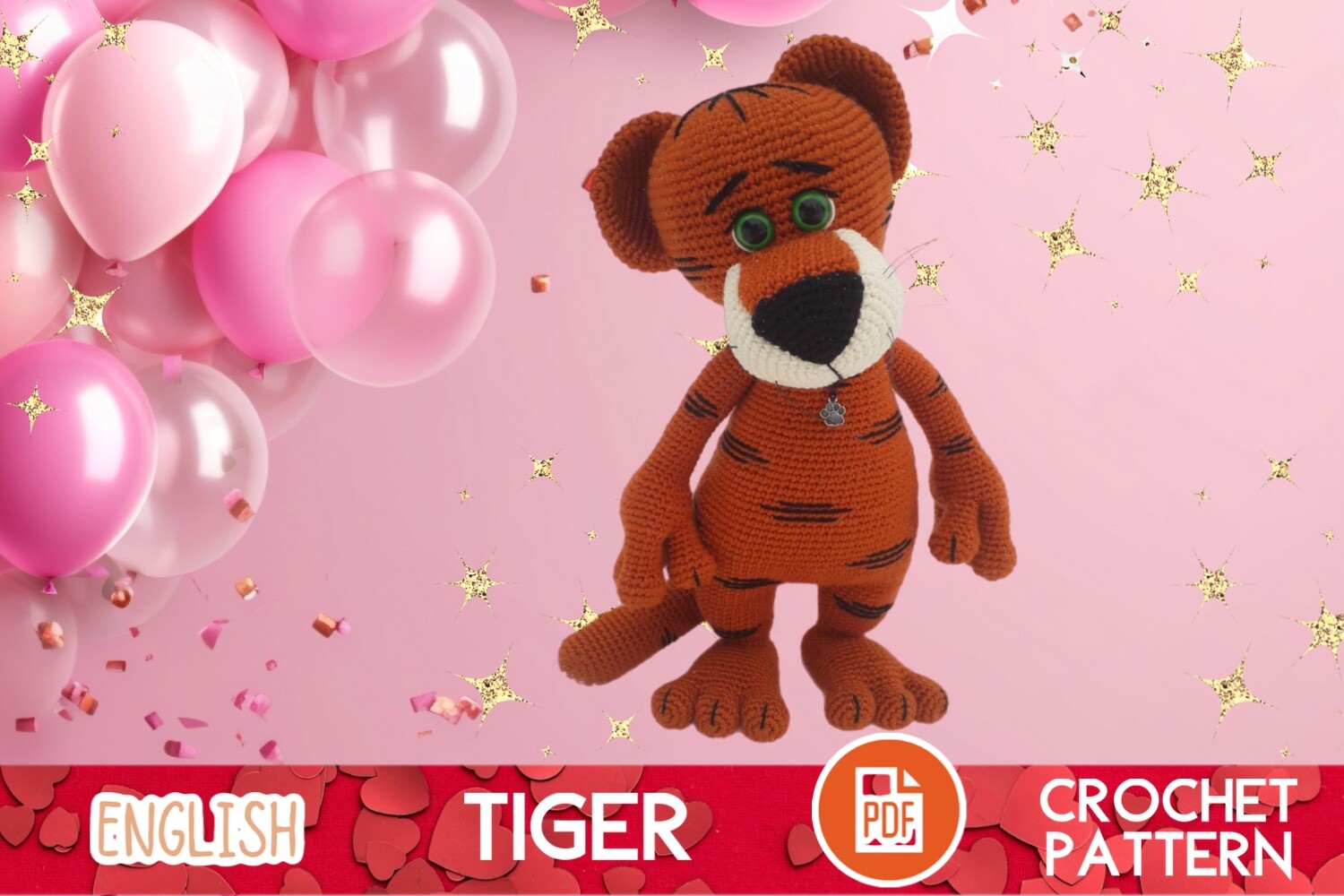 Crochet Tiger Toy / PDF / Amigurumi