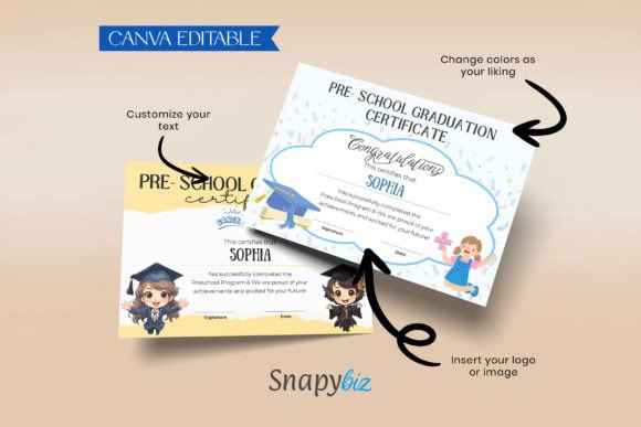 Custom Graduation Certificate Template