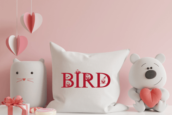 Cute Bird Font - Preview 5