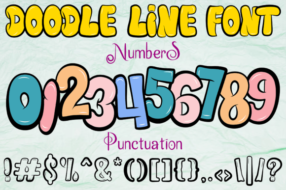 Doodle Line Font - Preview 2