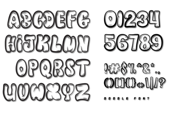 Doodle Line Font - Preview 4