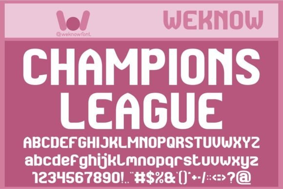 European Football Font - Preview 4