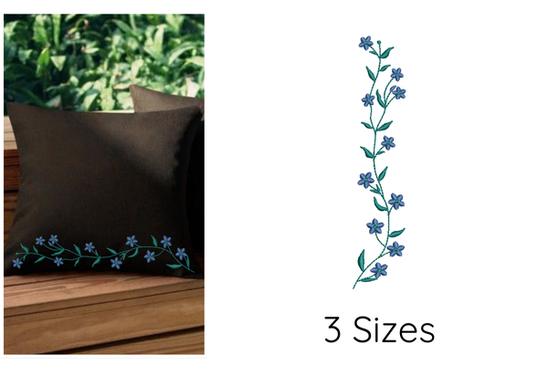 Floral Border Embroidery Design