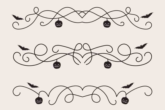 Halloween Flourish Dividers