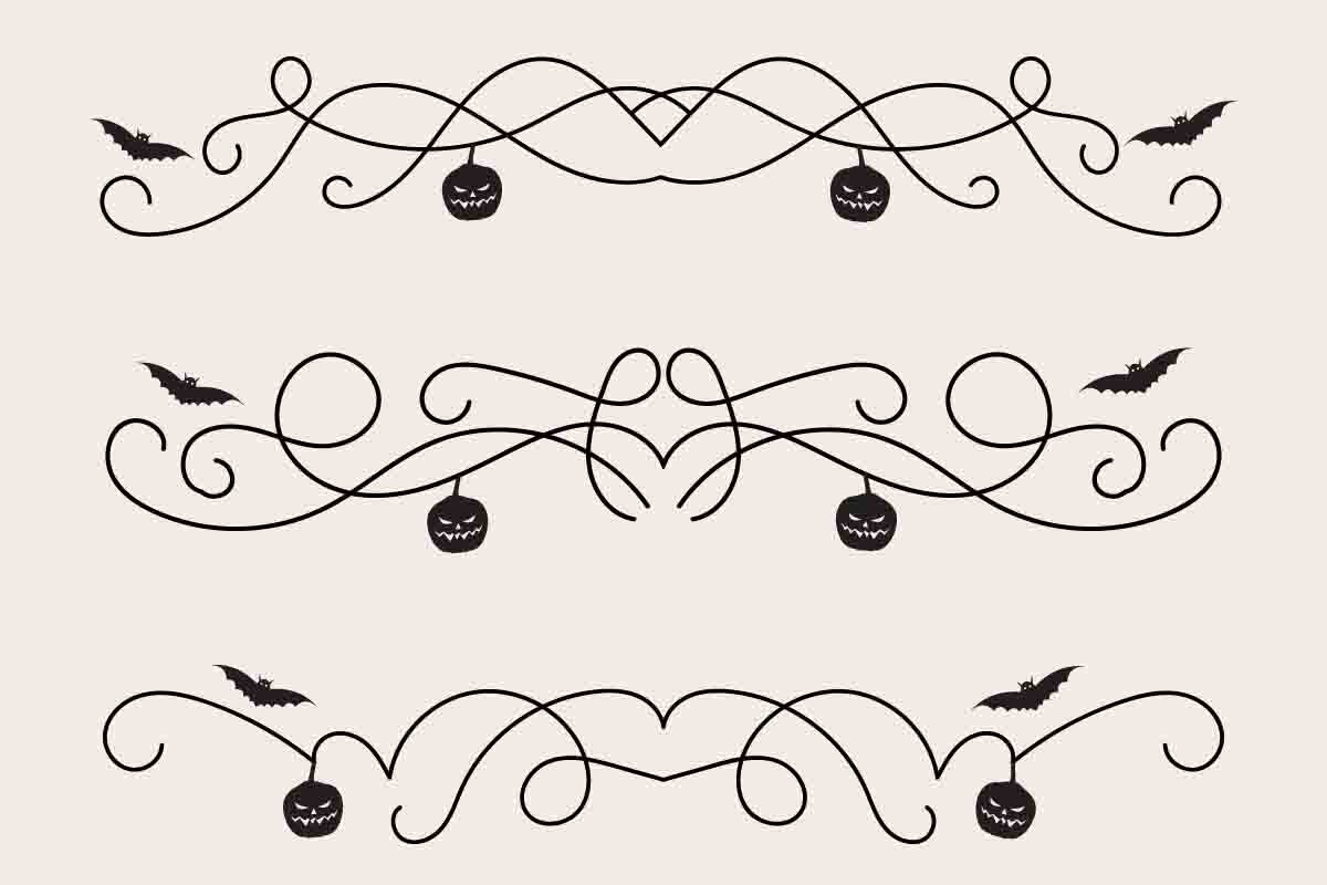 Halloween Flourish Dividers