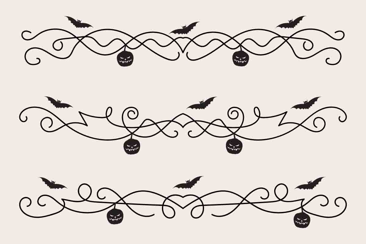 Halloween Flourish Dividers