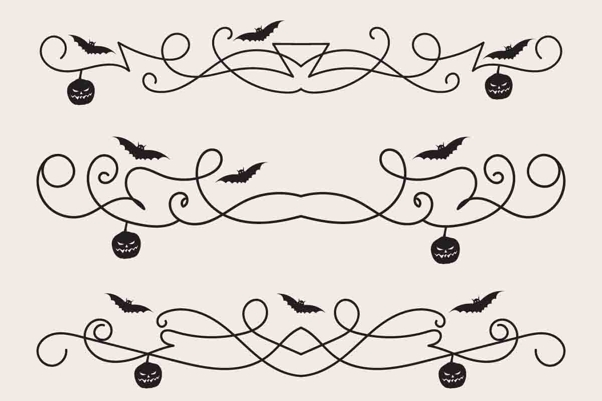 Halloween Flourish Dividers