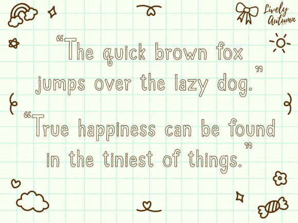 Happy Doodle Font - Preview 3