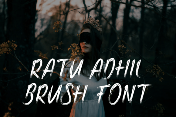 Ratu Adhil Brush Font PNG with transparent background - Preview 2