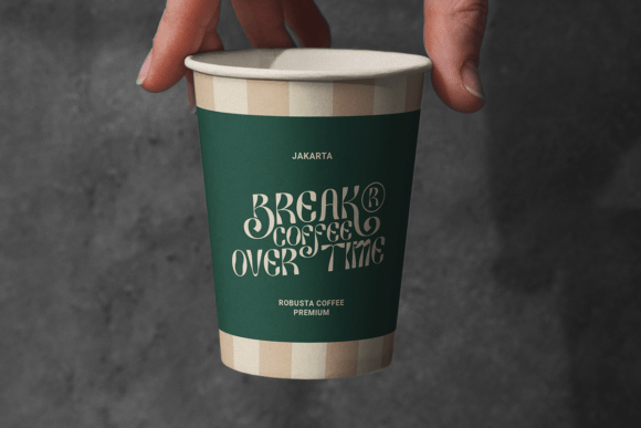 Retrotrend Font PNG with transparent background - Preview 1