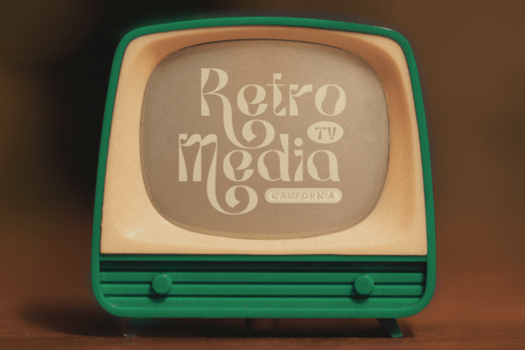 Retrotrend Font PNG with transparent background - Preview 4