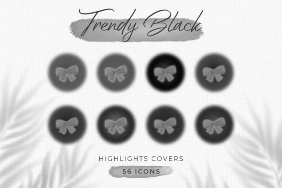 Trendy Black Aura Highlight Covers