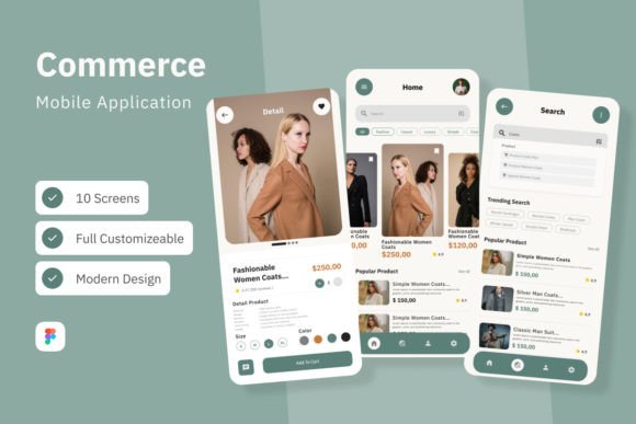 Tuku - Commerce Mobile App Grafik UX und UI Kits Von twinletter