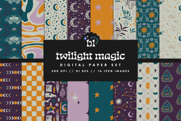 Twilight Magic Digital Paper Set