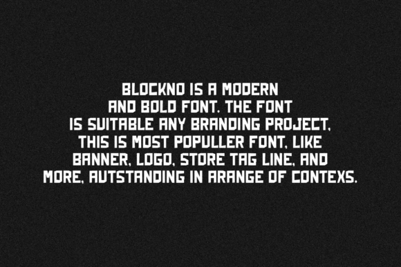 Blockno Font - Preview 3