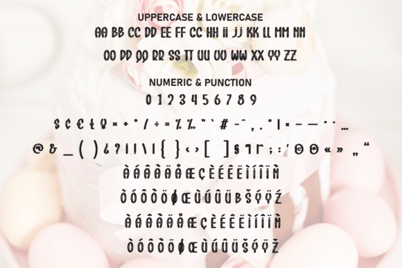 Cake Flower Font - Preview 6