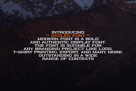 Dagleg Font PNG with transparent background - Preview 2