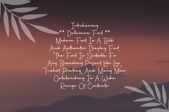 Dellcince Font PNG with transparent background - Preview 2