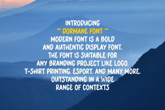 Dormane Font - Preview 2