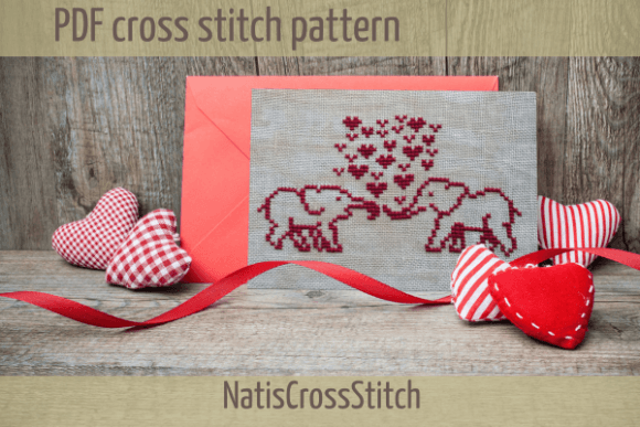 Elephant Cross Stitch Pattern Small