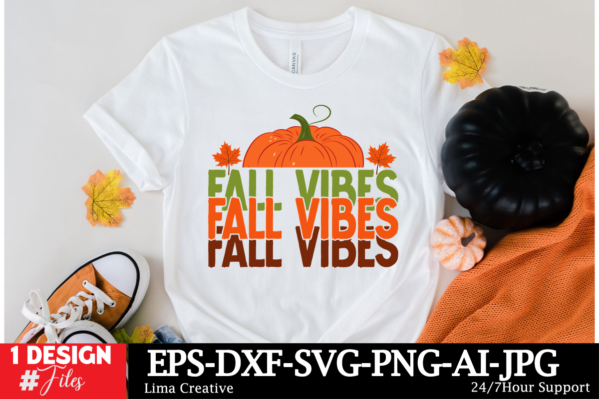 Fall Vibes SVG CUt File Graphic by Lima Creative · Creative Fabrica