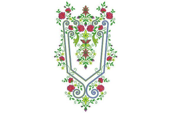 Floral Neckline