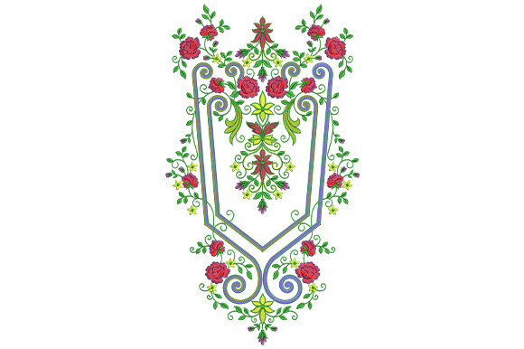 Floral Neckline