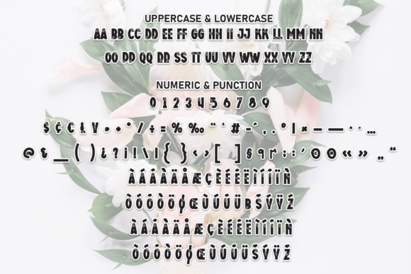 Flower Bouquet Font - Preview 6