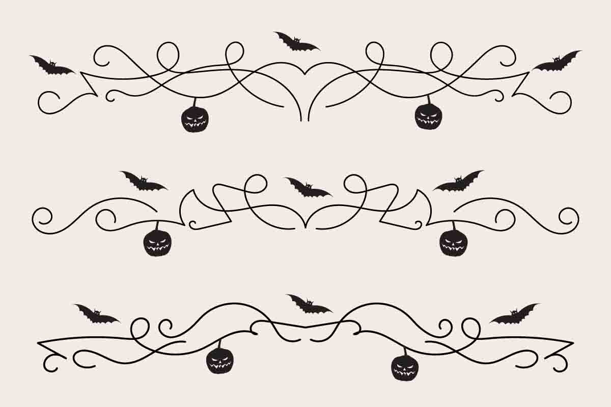 Halloween Flourish Dividers