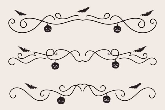 Halloween Flourish Dividers
