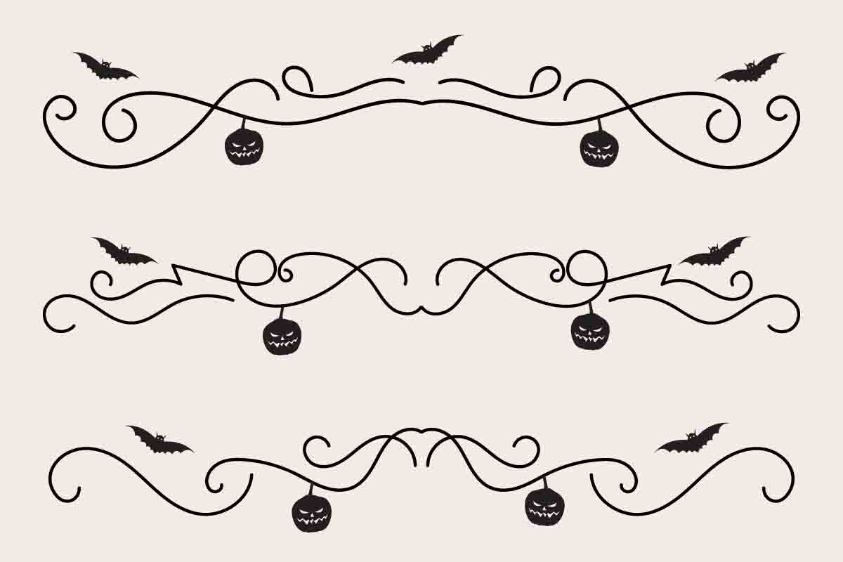 Halloween Flourish Dividers