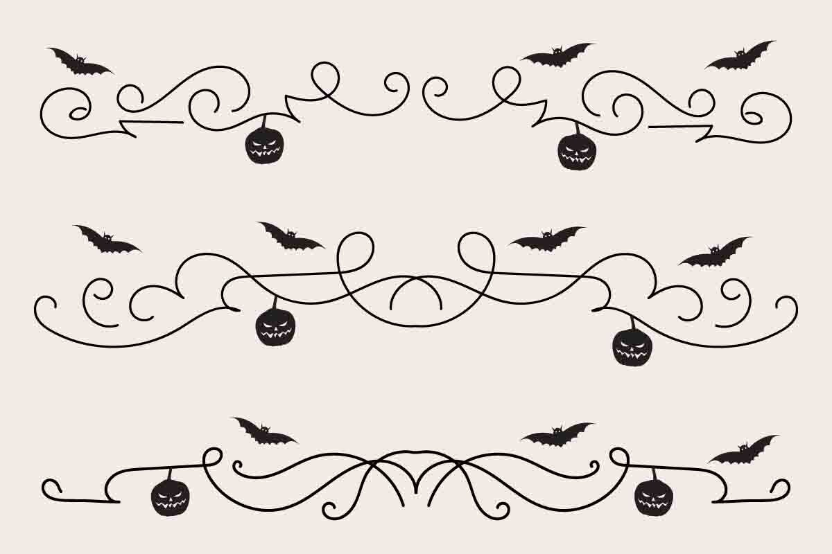 Halloween Flourish Dividers