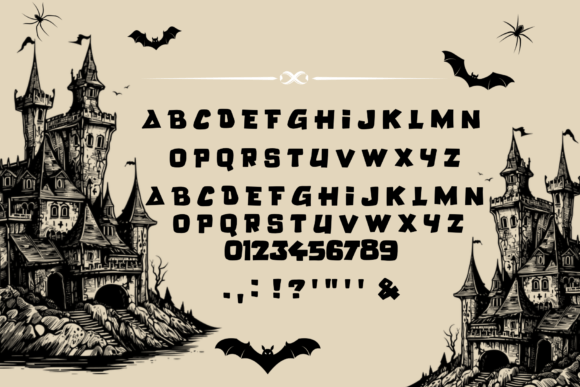 Haunted House Font - Preview 1