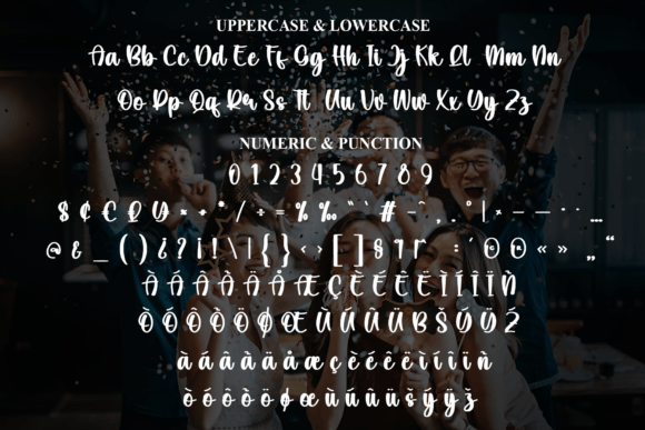Lucky Party Font PNG with transparent background - Preview 6