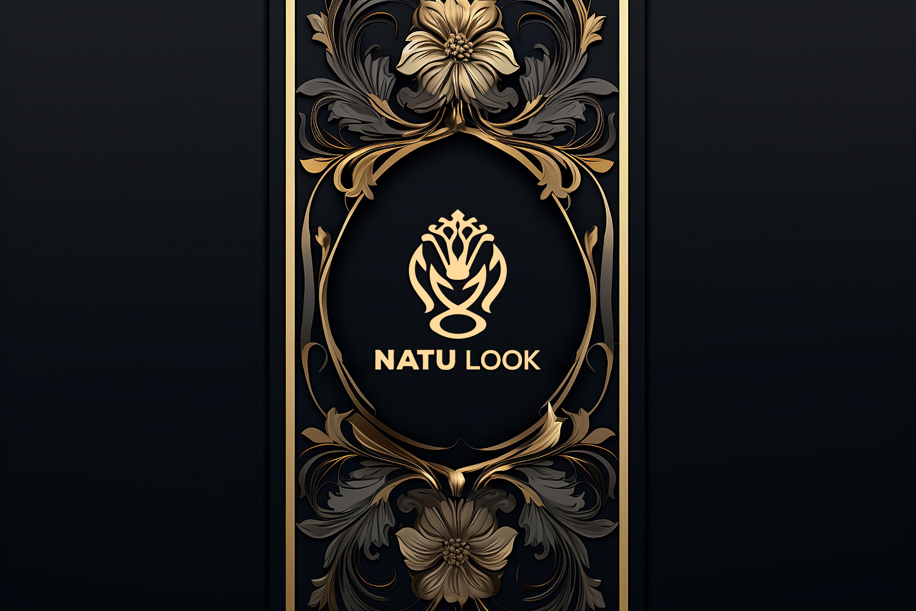 Luxury Frame Logo Mockup Graphic by Motin · Creative Fabrica