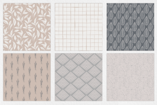 Neutral Floral Digital Paper Set Graphic by BrandiLeaDesigns · Creative ...