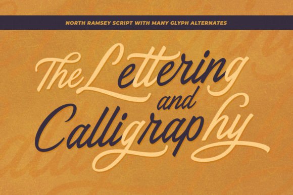 North Ramsey Font font preview - 1