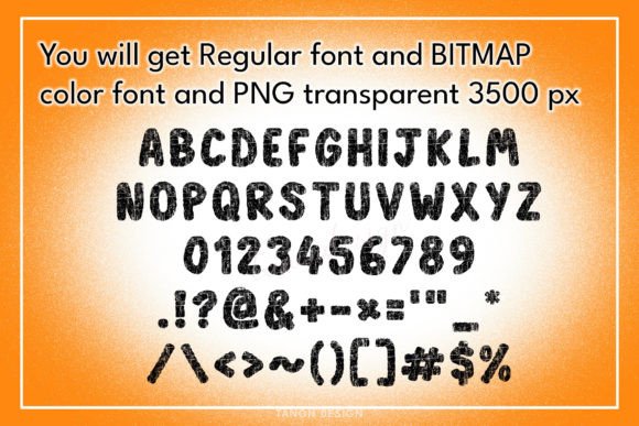 Scary Grunge Font PNG with transparent background - Preview 1
