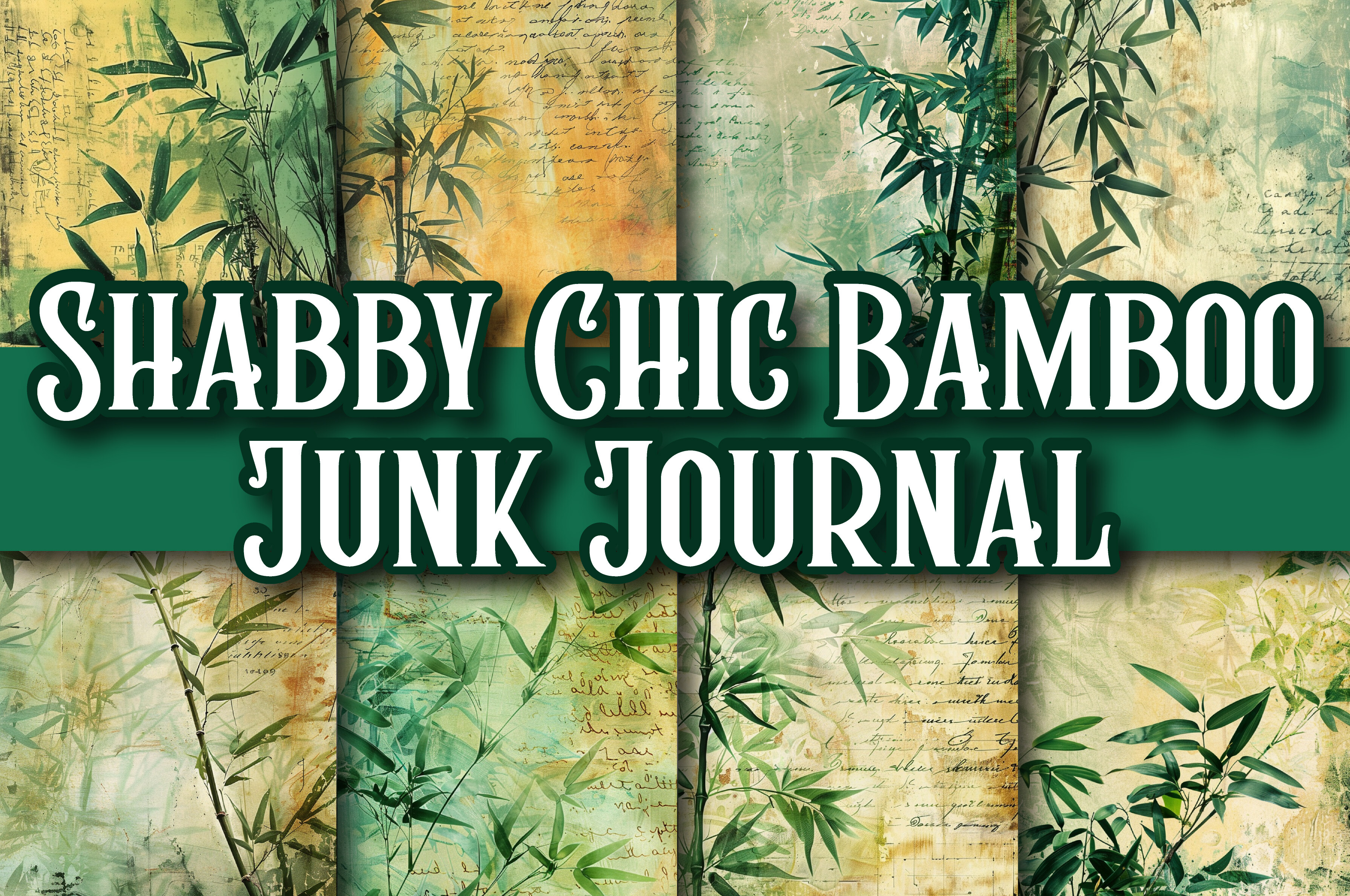 Shabby Chic Bamboo Junk Journal Graphic by Omnia Hiba Designer ...