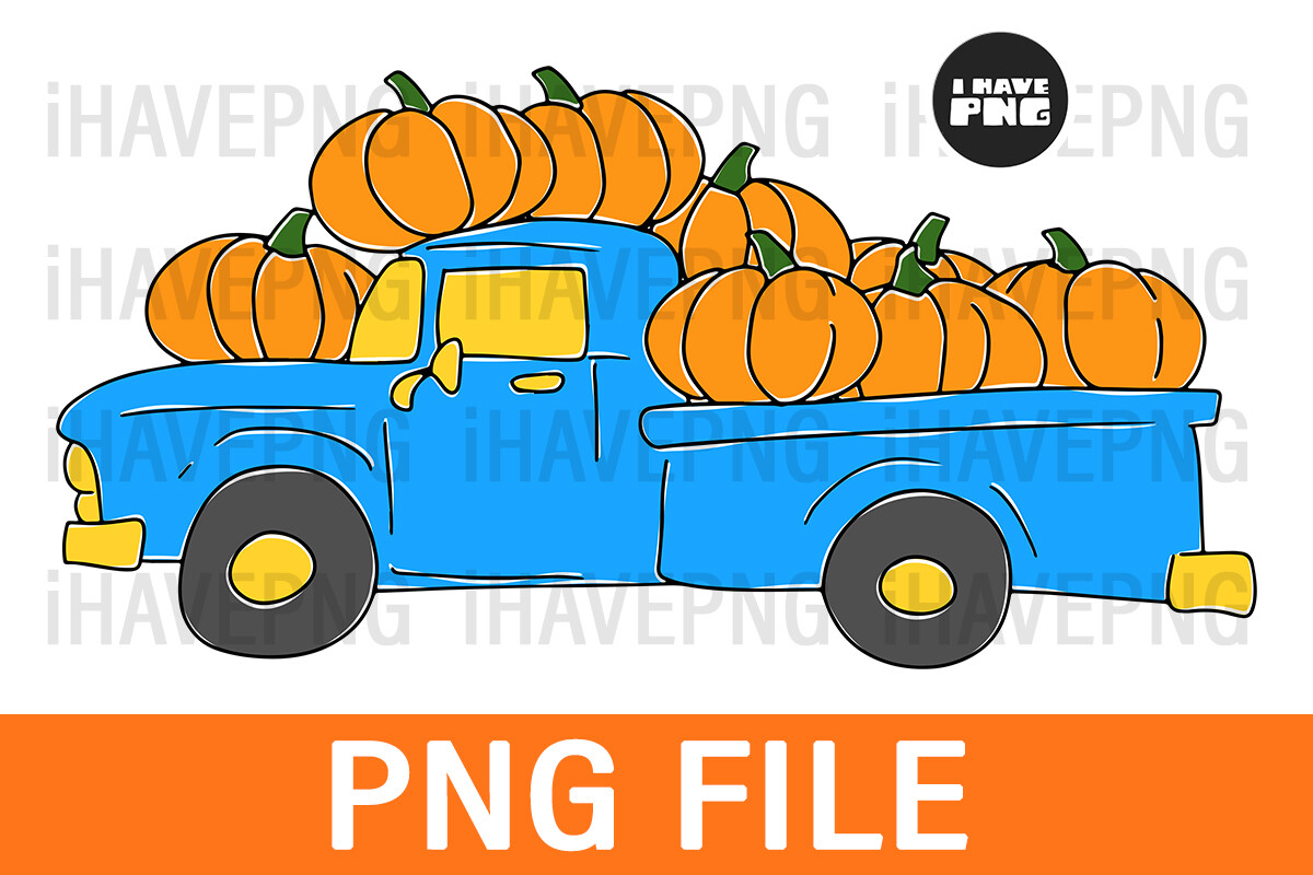 Truck and Pumpkin Sublimation Design Png Graphic by iHavePNG · Creative ...