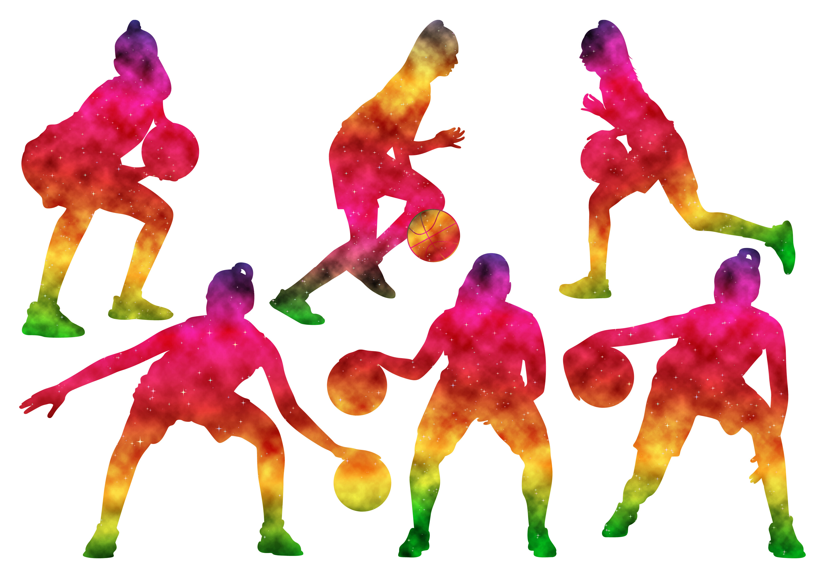 Watercolor Male Basketball Player Vector Graphic by adopik · Creative ...