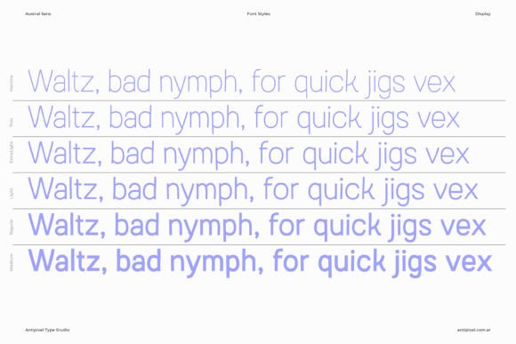 Austral Sans Font - Preview 6