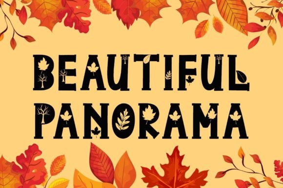 Autumn Scenery Font - Preview 1