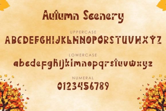Autumn Scenery Font - Preview 4