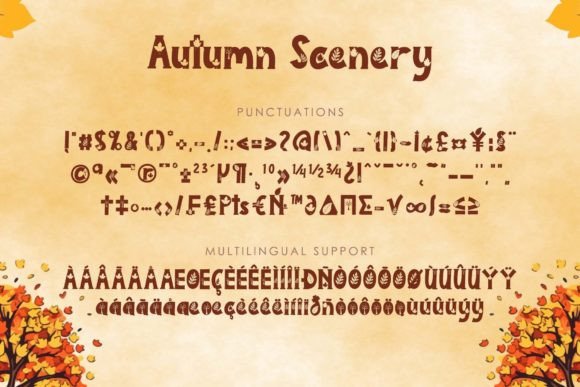 Autumn Scenery Font - Preview 5
