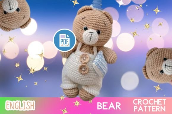 Plush Bear Amigurumi Crochet Pattern PDF