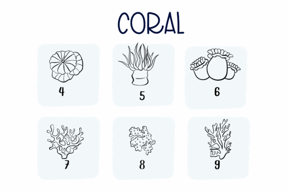 Coral Font PNG with transparent background - Preview 3