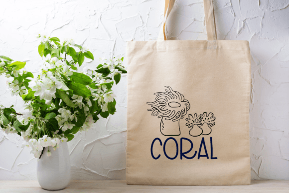 Coral Font PNG with transparent background - Preview 4