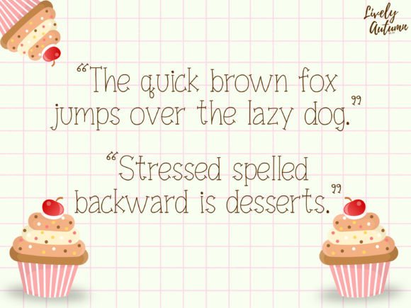 Cupcake Font - Preview 3